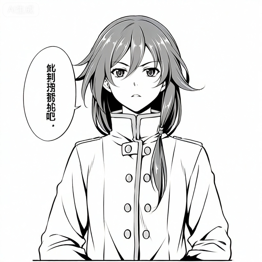 masterpiece, best quality,solo,((white background:1.2)),simple background,, 
looking at viewer,,monochrome,greyscale,manga_style,fu hua