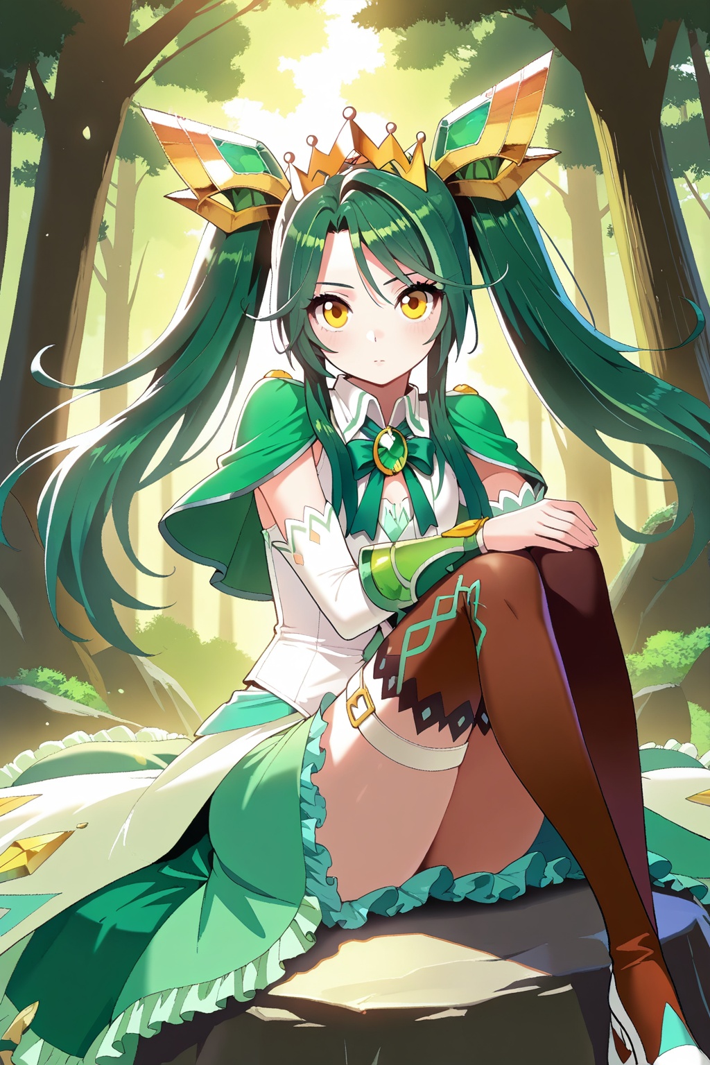 Random scene,  Random scene,  Sitting on a rock on Tensor.Art