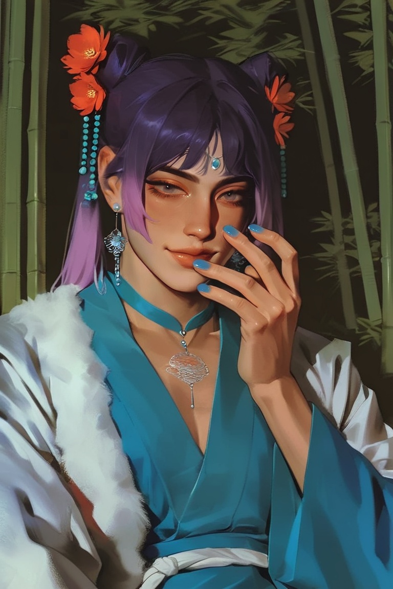 aegyo sal,  eyelashes,  1boy on Tensor.Art