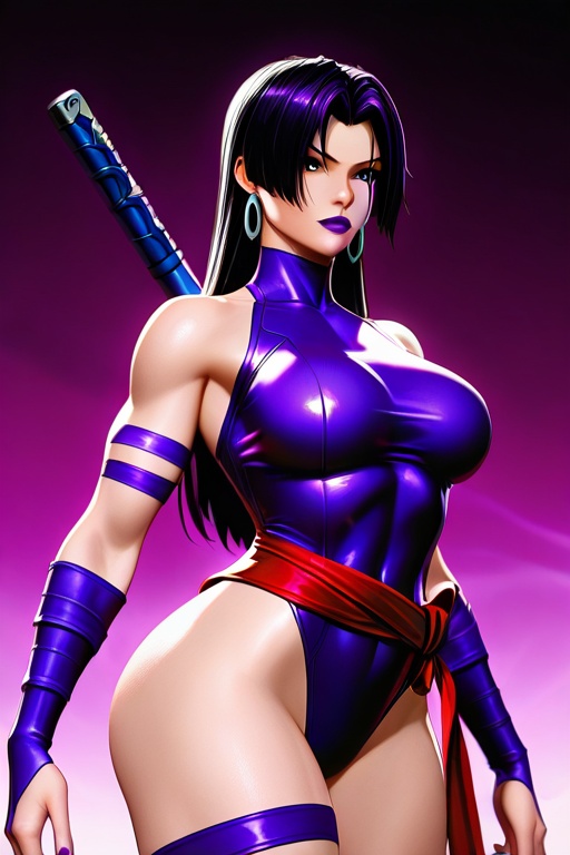 1girl,  solo,  psylocke on Tensor.Art