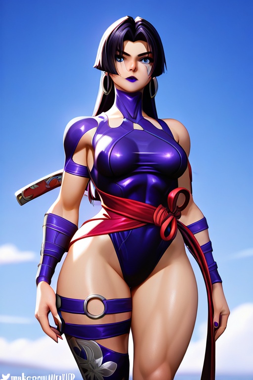 1girl,  solo,  psylocke on Tensor.Art