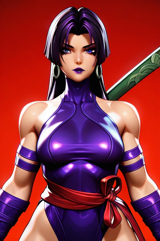 1girl,  solo,  psylocke on Tensor.Art