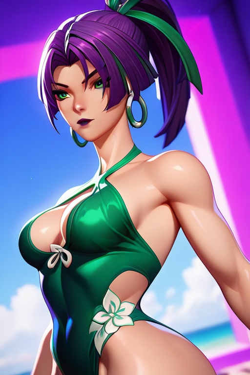 1girl,  solo,  psylocke on Tensor.Art