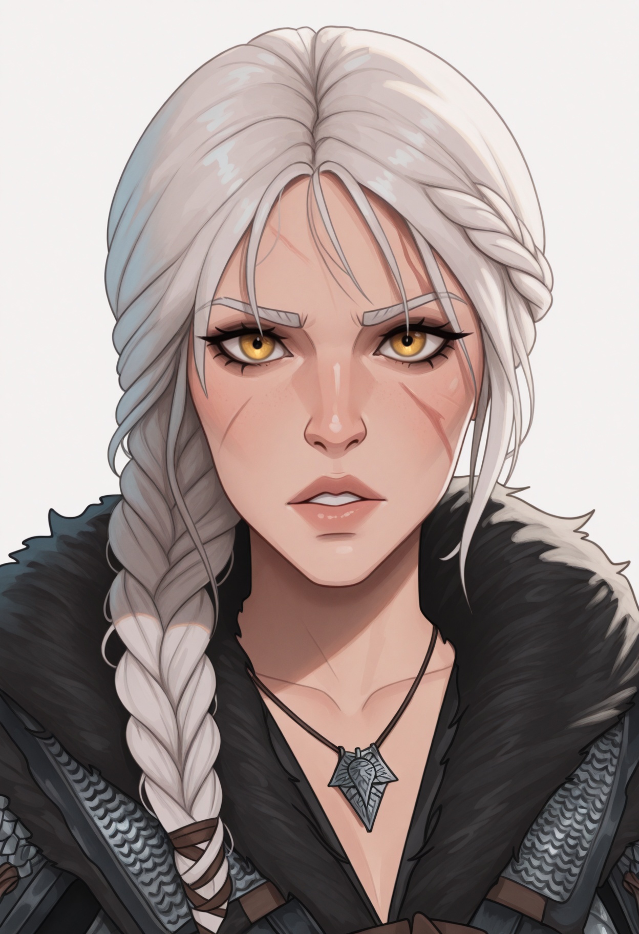 1girl,  solo,  white background on Tensor.Art