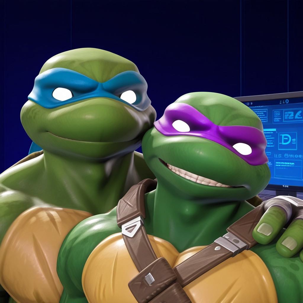 Amazing quality,  Tmnt_fortnite,  multiple boys on Tensor.Art