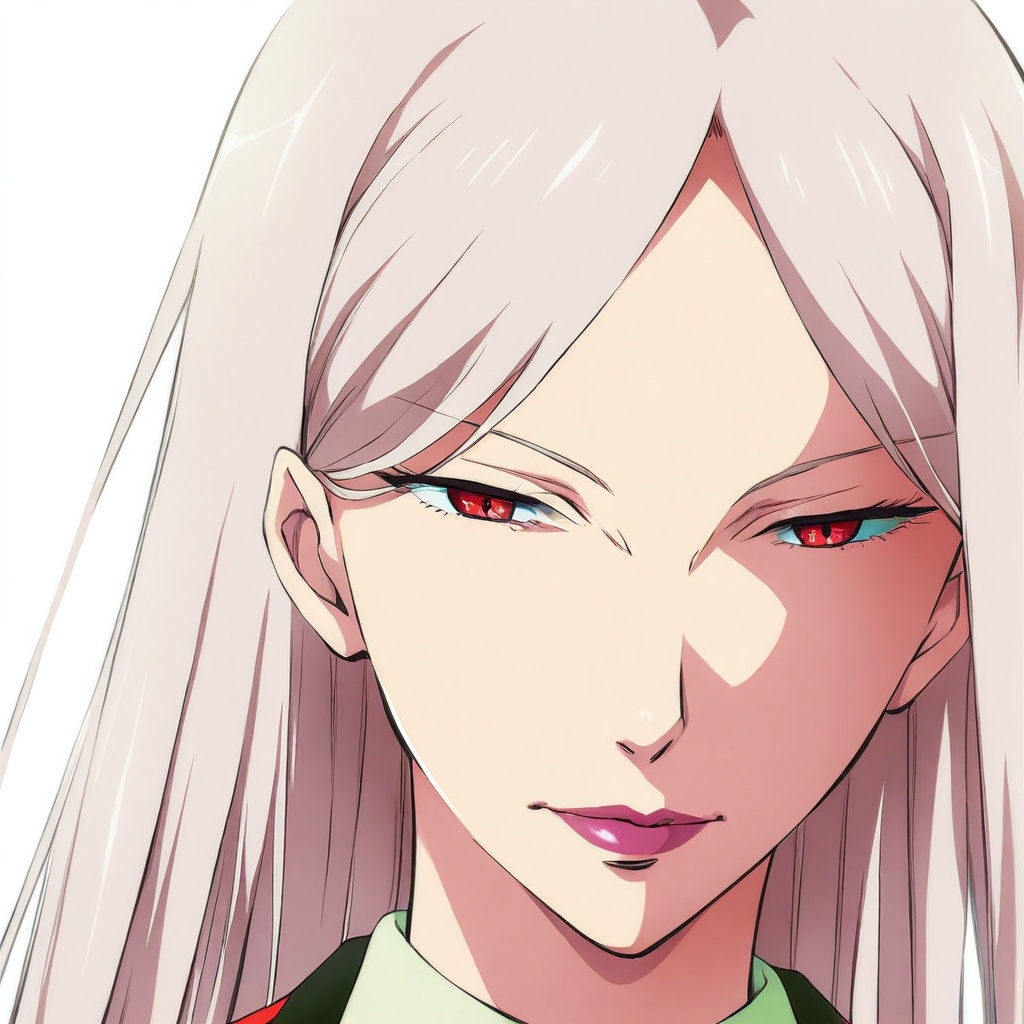 juraku sachiko,  red eyes,  very long hair on Tensor.Art