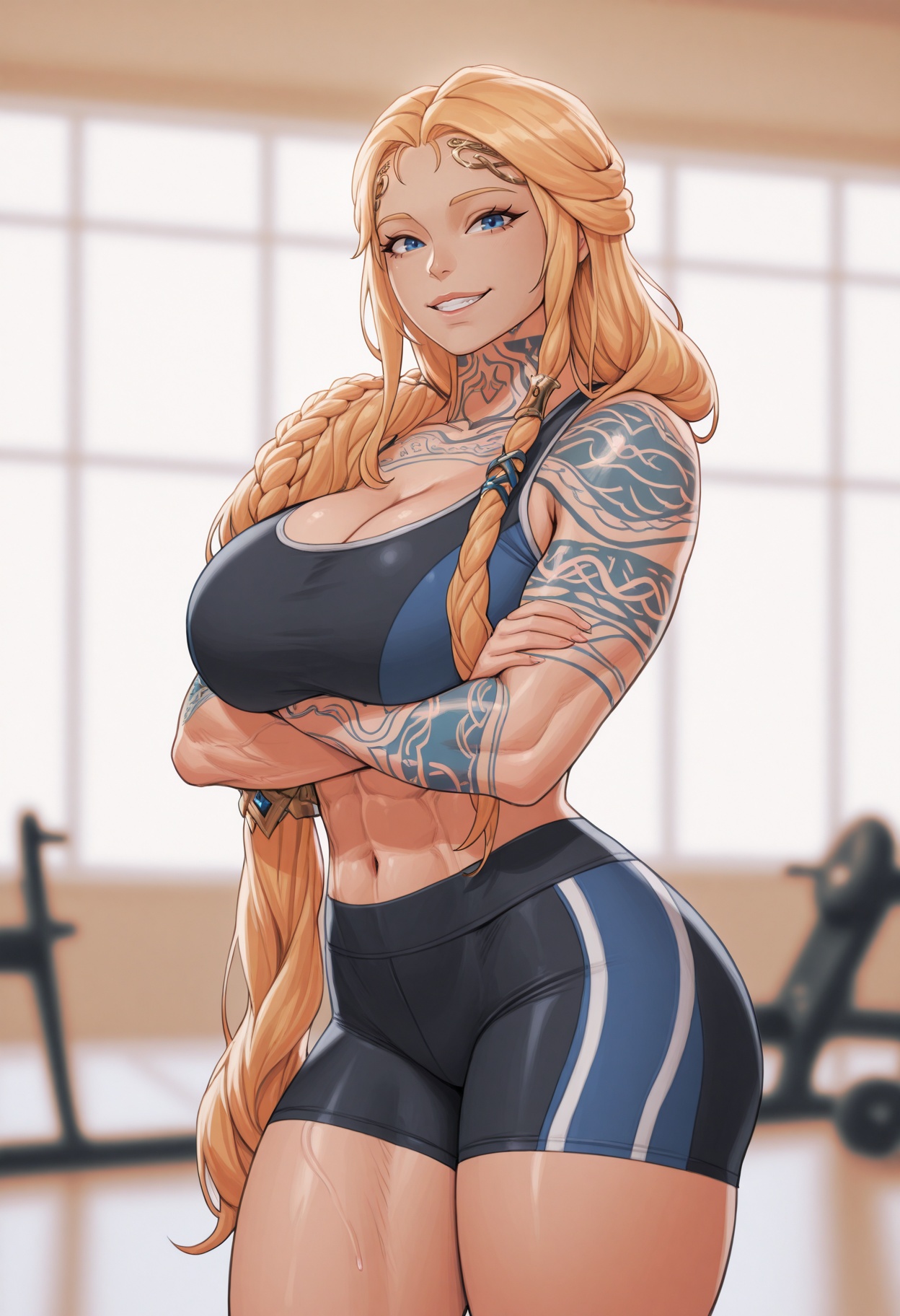 1girl,  solo,  sports bra on Tensor.Art