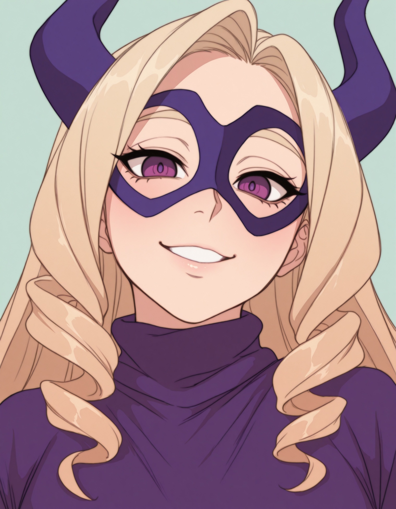 1girl,  solo,  purple sweater on Tensor.Art