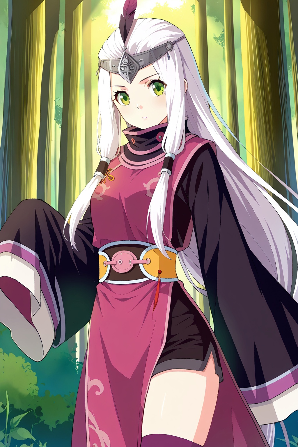 Forest,  Forest,  Thigh exposed on Tensor.Art
