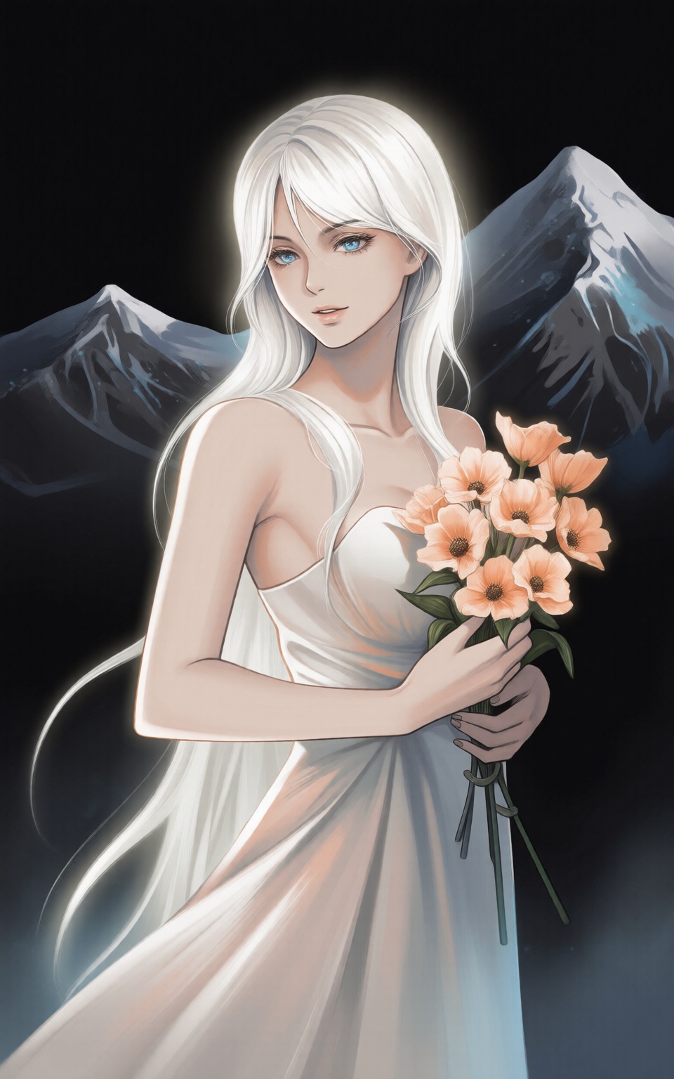 D@nt3W0ntD13,  Create a digital illustration in a soft,  delicate line art style on Tensor.Art
