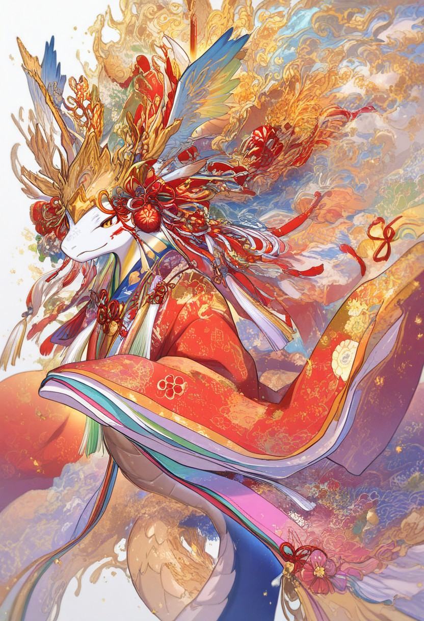 colorful,  1g,  dragon on Tensor.Art