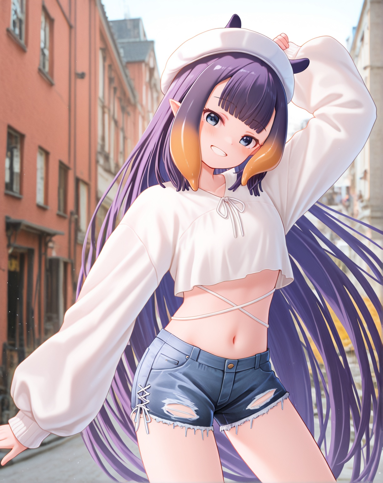 magowasabi,  blurry background,  photo backgroundninomae ina'nis on Tensor.Art