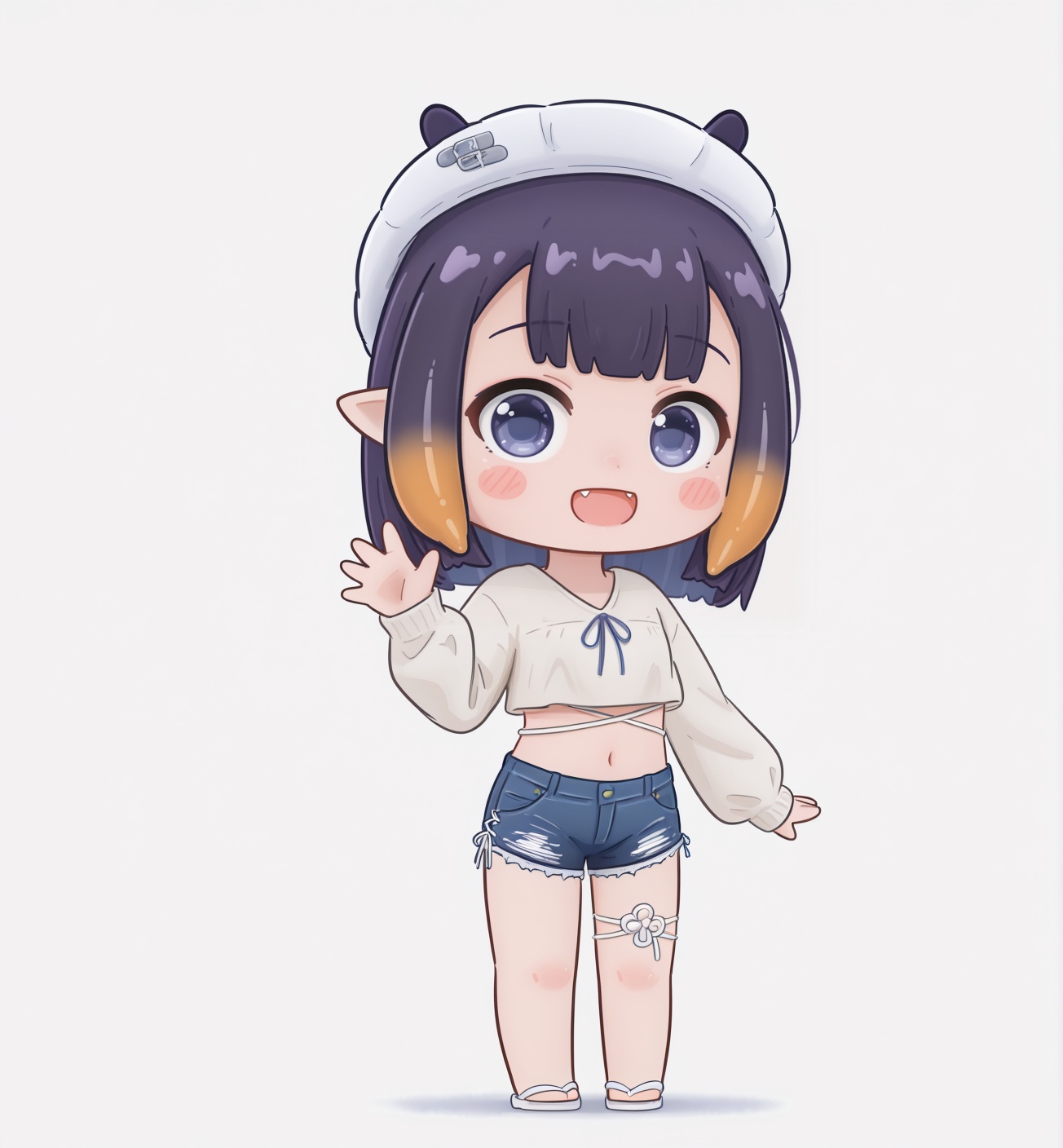 (mpien),  white background,  chibi only on Tensor.Art