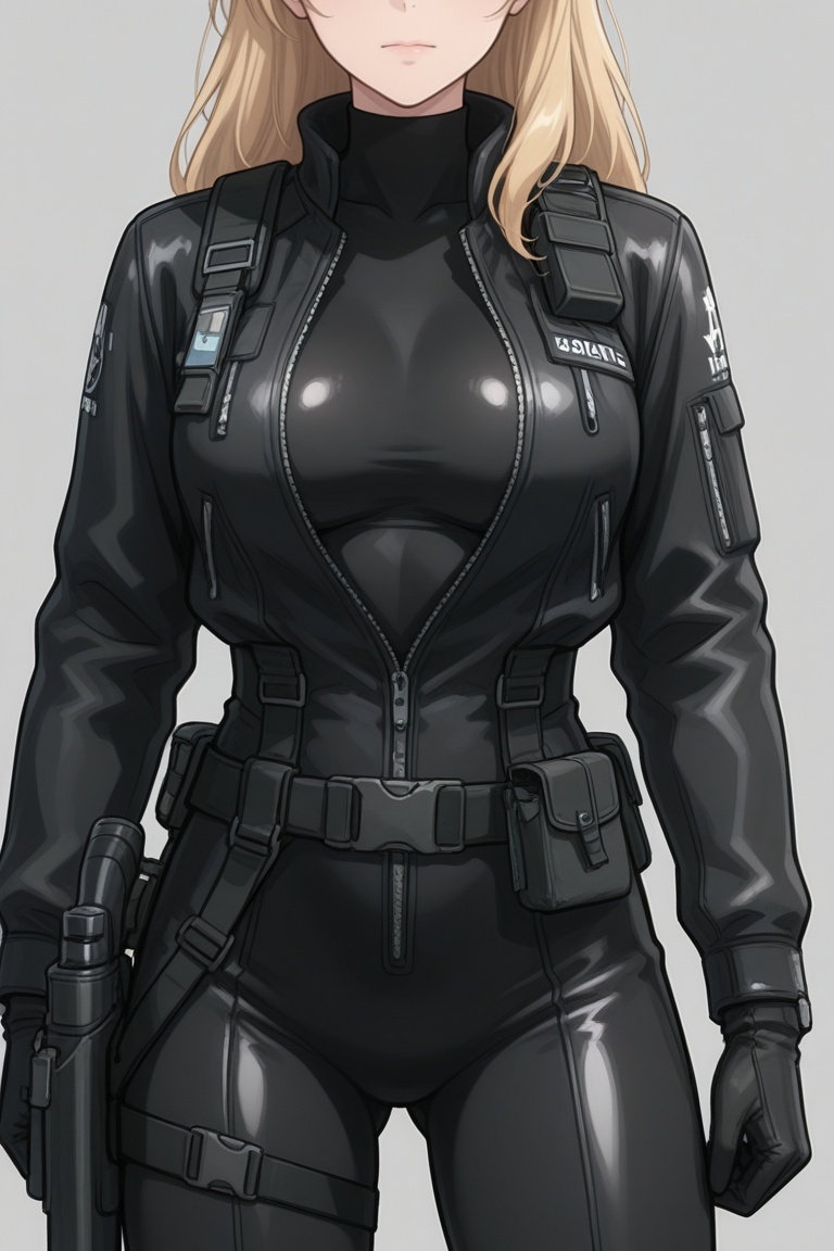 nim,  blonde hair,  open jacket on Tensor.Art