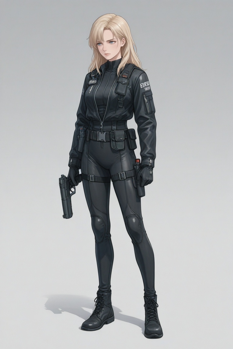 nim,  blonde hair,  open jacket on Tensor.Art