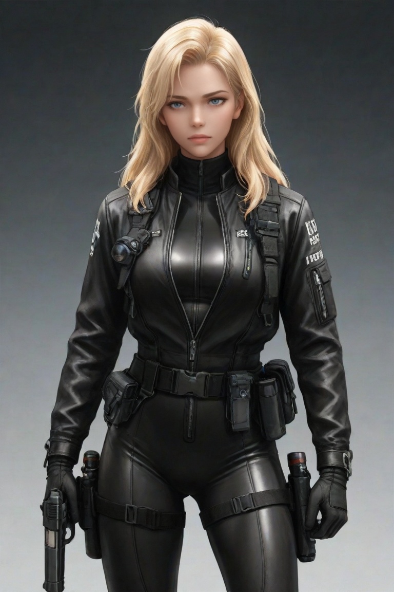 nim,  blonde hair,  open jacket on Tensor.Art