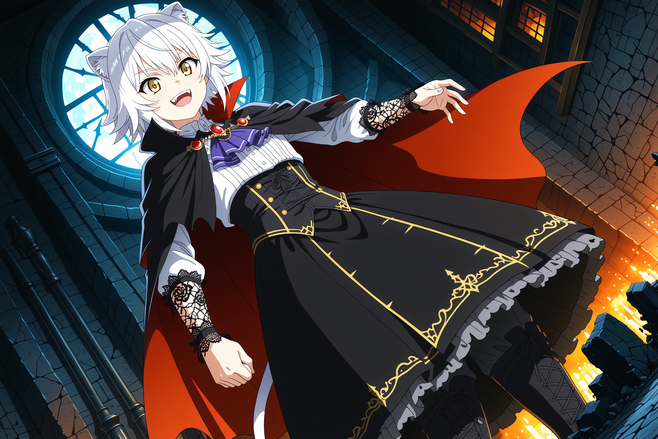 GaulGalette,  white hair,  short hair on Tensor.Art
