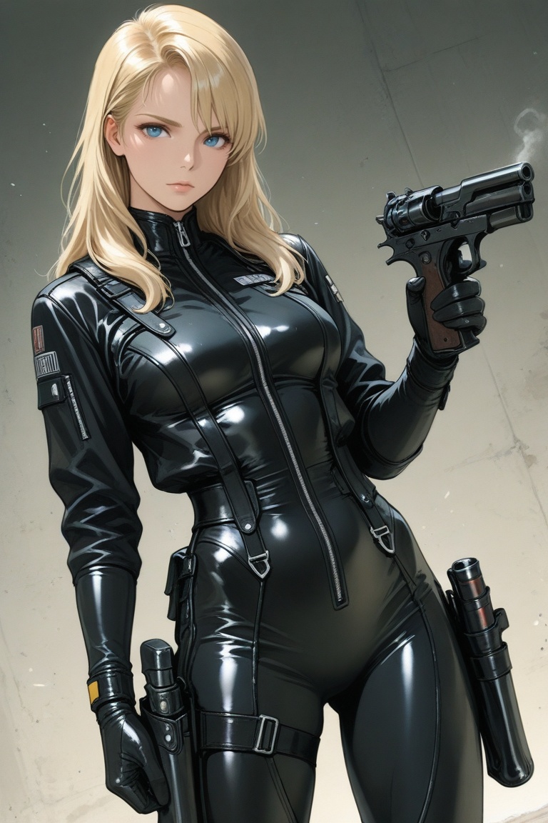 nim,  blonde hair,  bodysuit on Tensor.Art