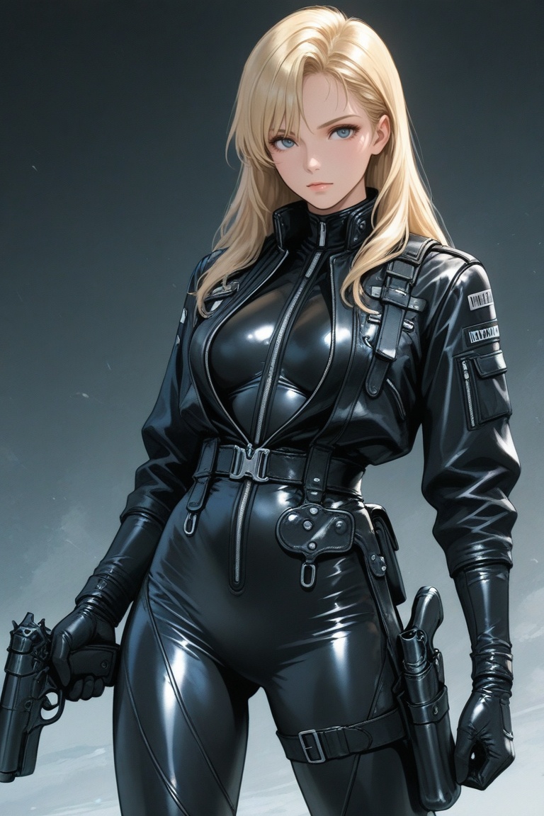 nim,  blonde hair,  open jacket on Tensor.Art