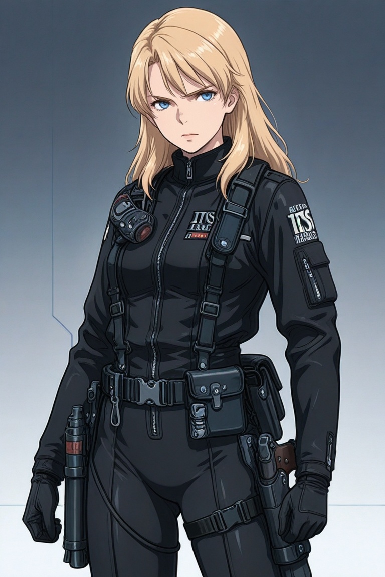 nim,  blonde hair,  bodysuit on Tensor.Art
