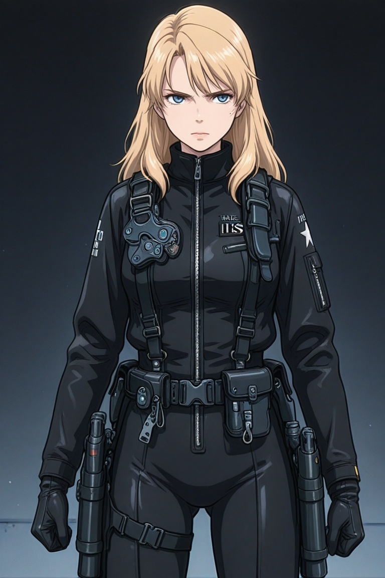 nim,  blonde hair,  bodysuit on Tensor.Art