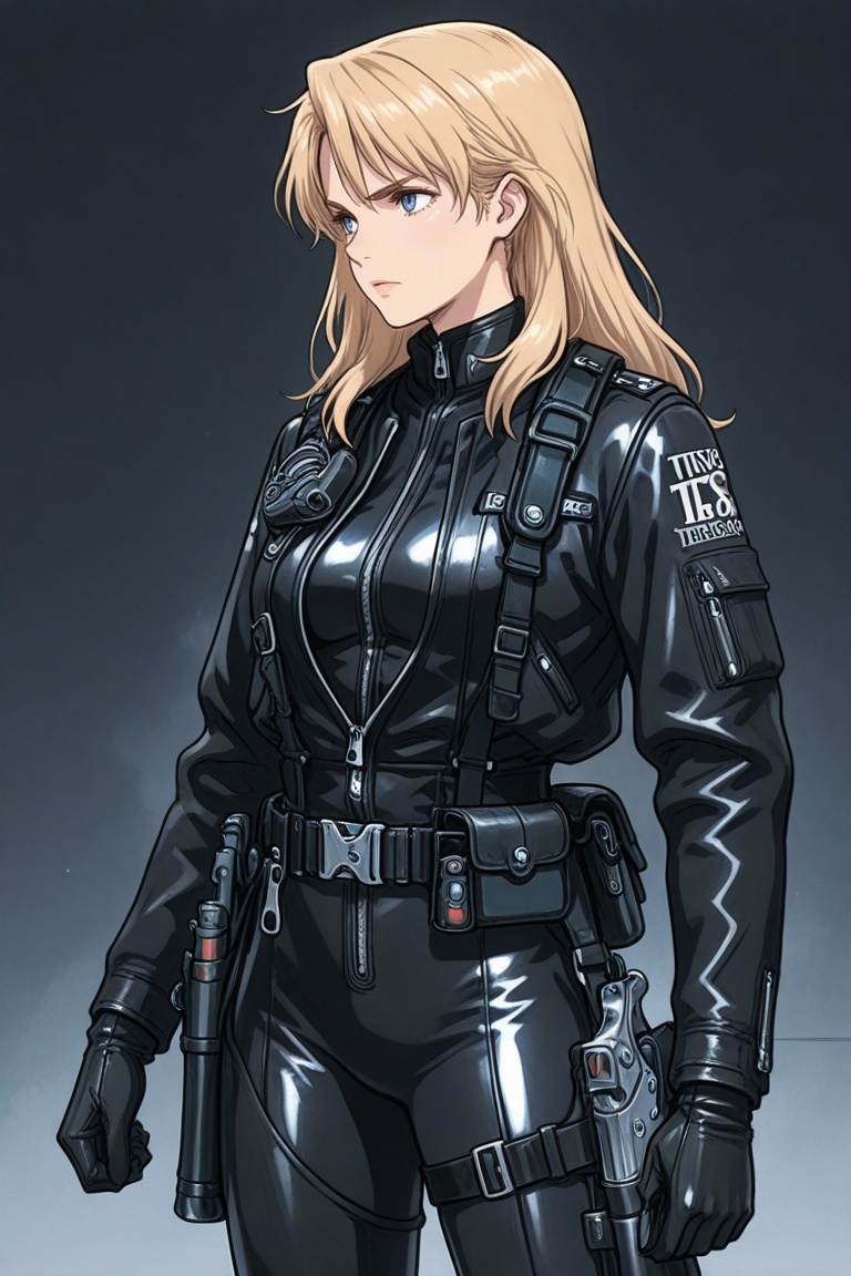 nim,  blonde hair,  open jacket on Tensor.Art