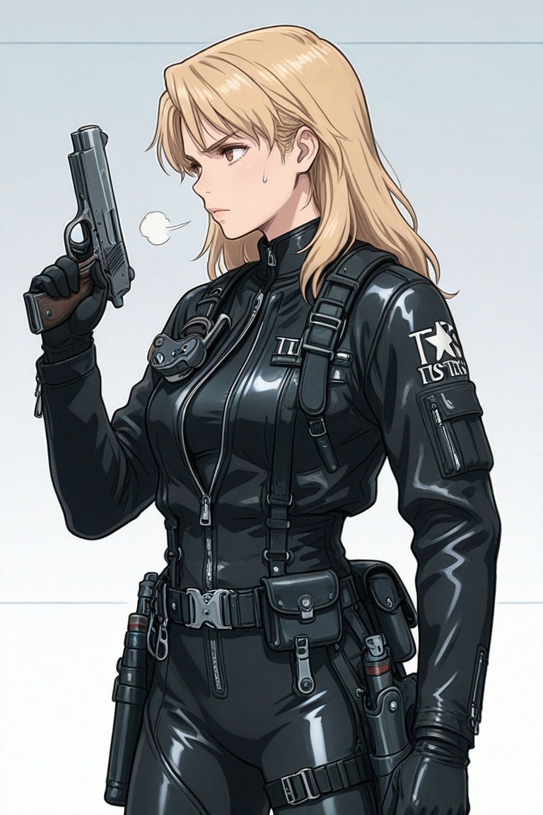 nim,  blonde hair,  open jacket on Tensor.Art