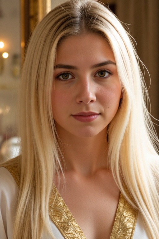 celestia-wander,  cinematic mid-shot portrait of a celestial heroine,  pure platinum-blonde hair with matching blonde eyeb...