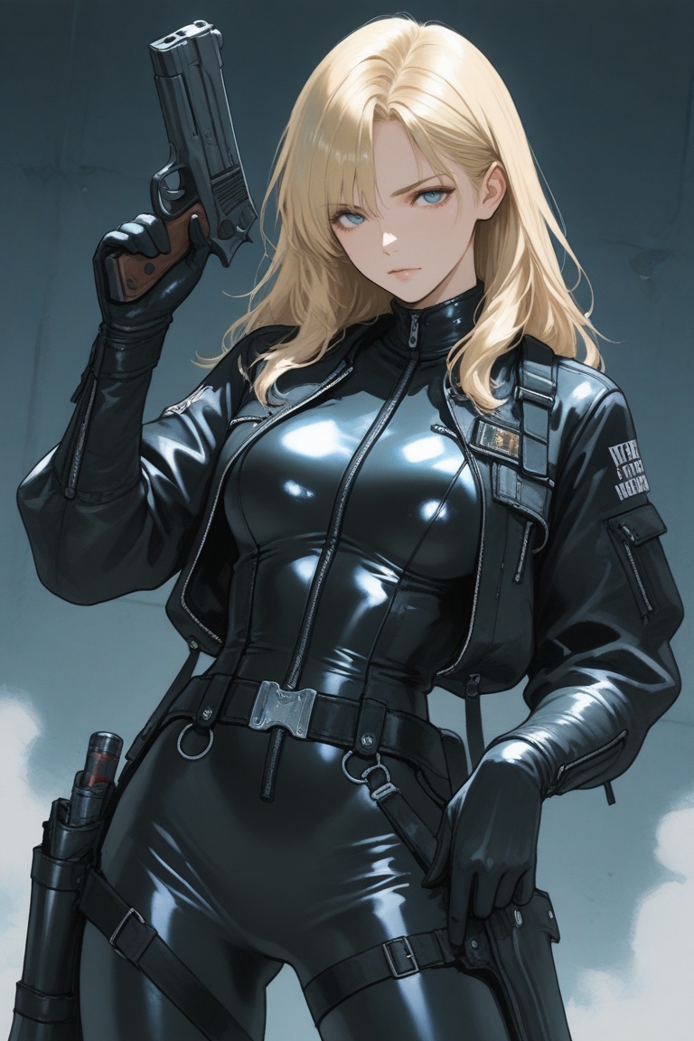 nim,  blonde hair,  open jacket on Tensor.Art