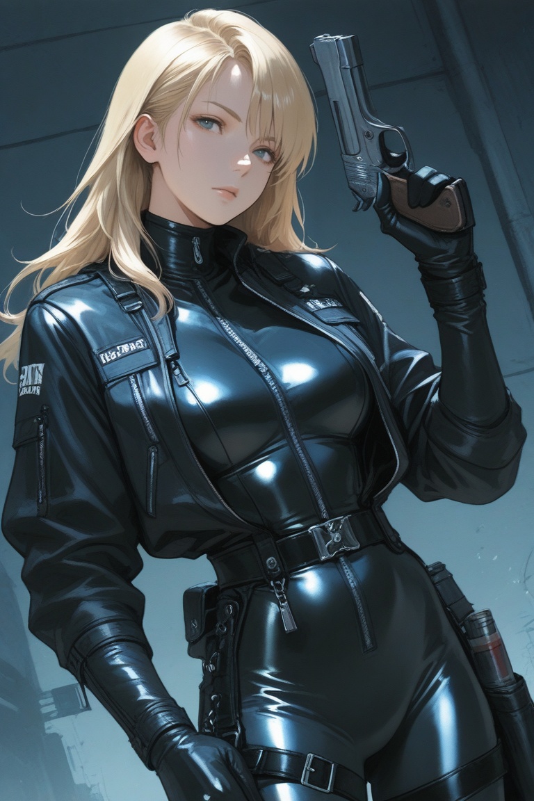 nim,  blonde hair,  open jacket on Tensor.Art