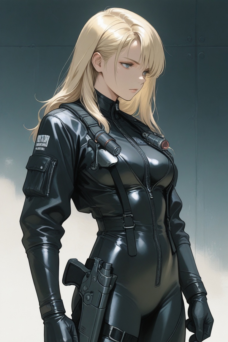 nim,  blonde hair,  bodysuit on Tensor.Art