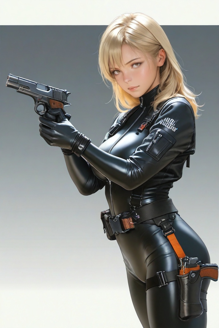 nim,  blonde hair,  bodysuit on Tensor.Art