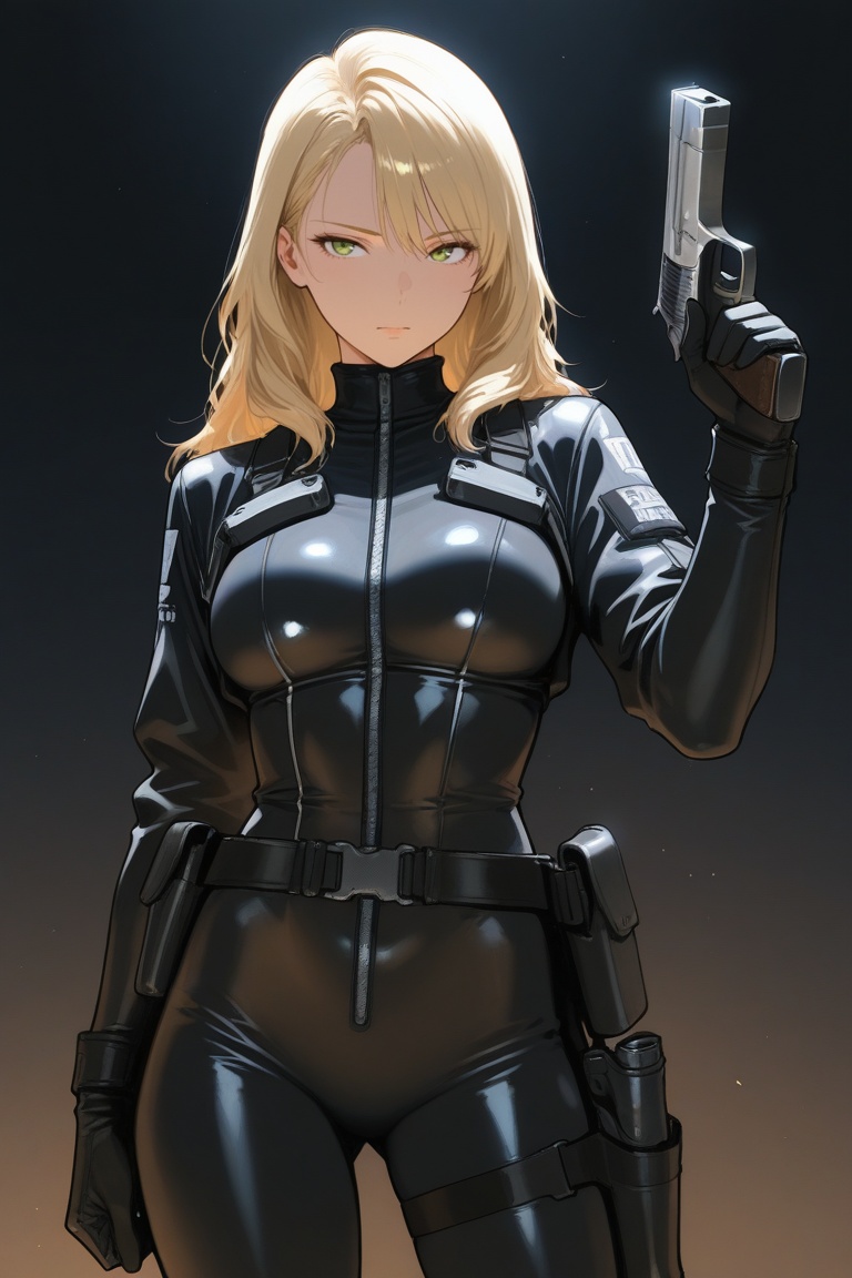 nim,  blonde hair,  bodysuit on Tensor.Art