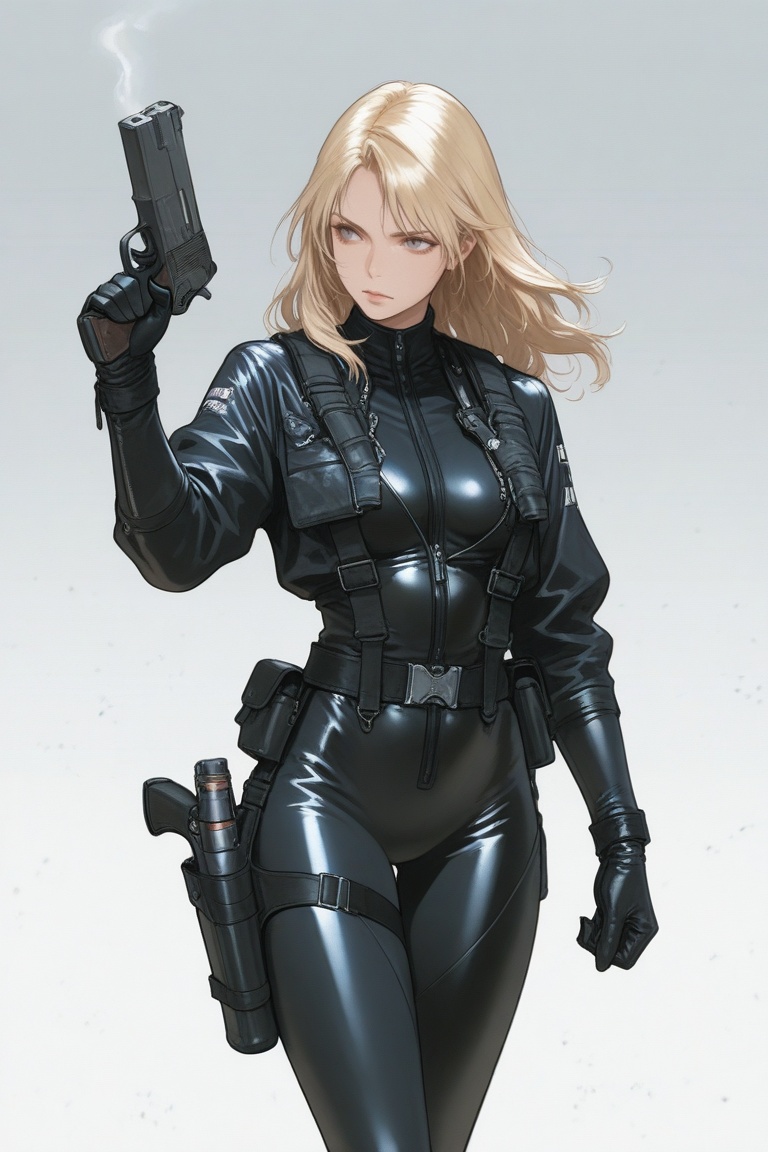 nim,  blonde hair,  bodysuit on Tensor.Art
