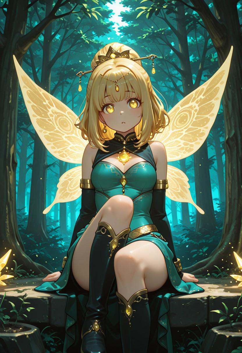 seuraisag0,  Whispers of the night,  in the enchanted forest on Tensor.Art