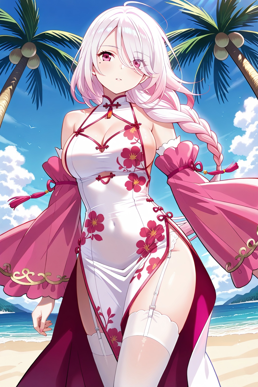 Beach,  Beach,  Coconut tree on Tensor.Art