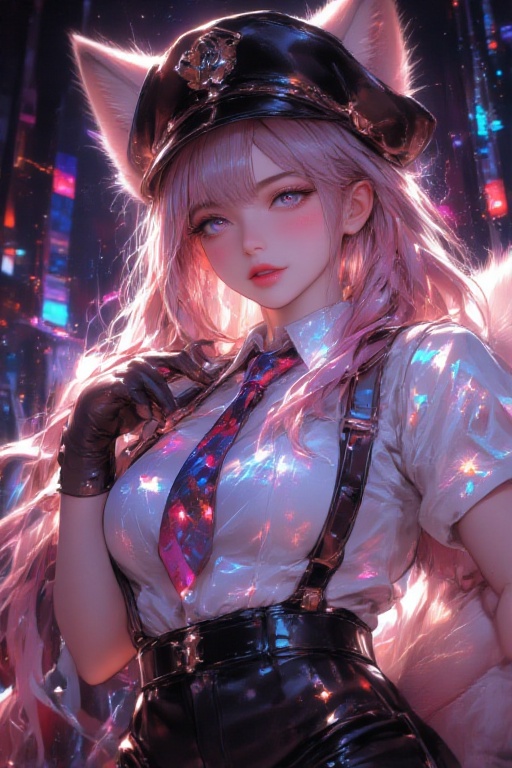 Niji Bright Style,  1girl,  :d on Tensor.Art