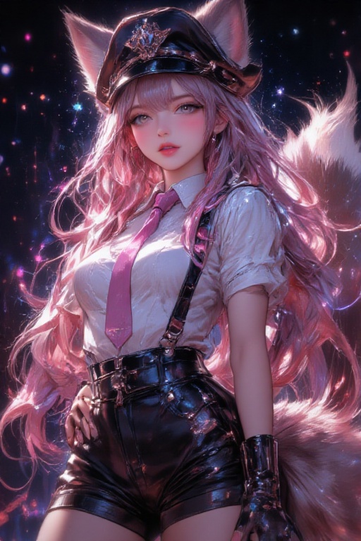Niji Bright Style,  1girl,  :d on Tensor.Art