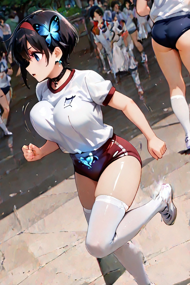 boob tent,  ((adjusting clothes )) (masterpiece),  best quality on Tensor.Art