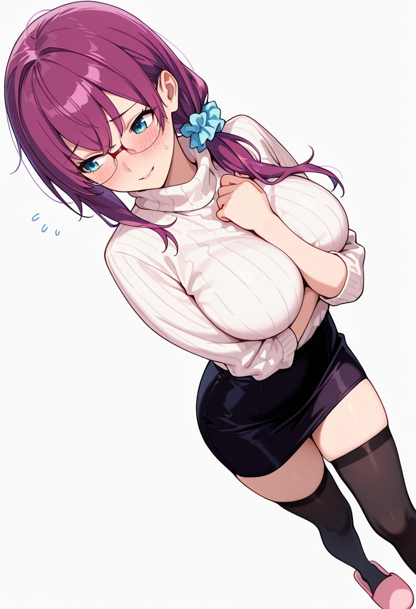 masterpiece,  high quality details,  arm between breasts on Tensor.Art