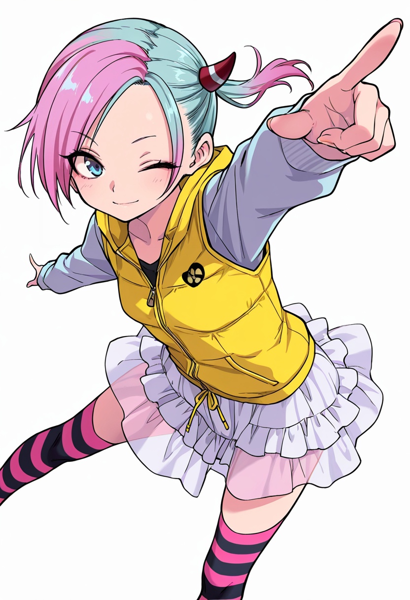masterpiece,  high quality details,  pointing forward on Tensor.Art
