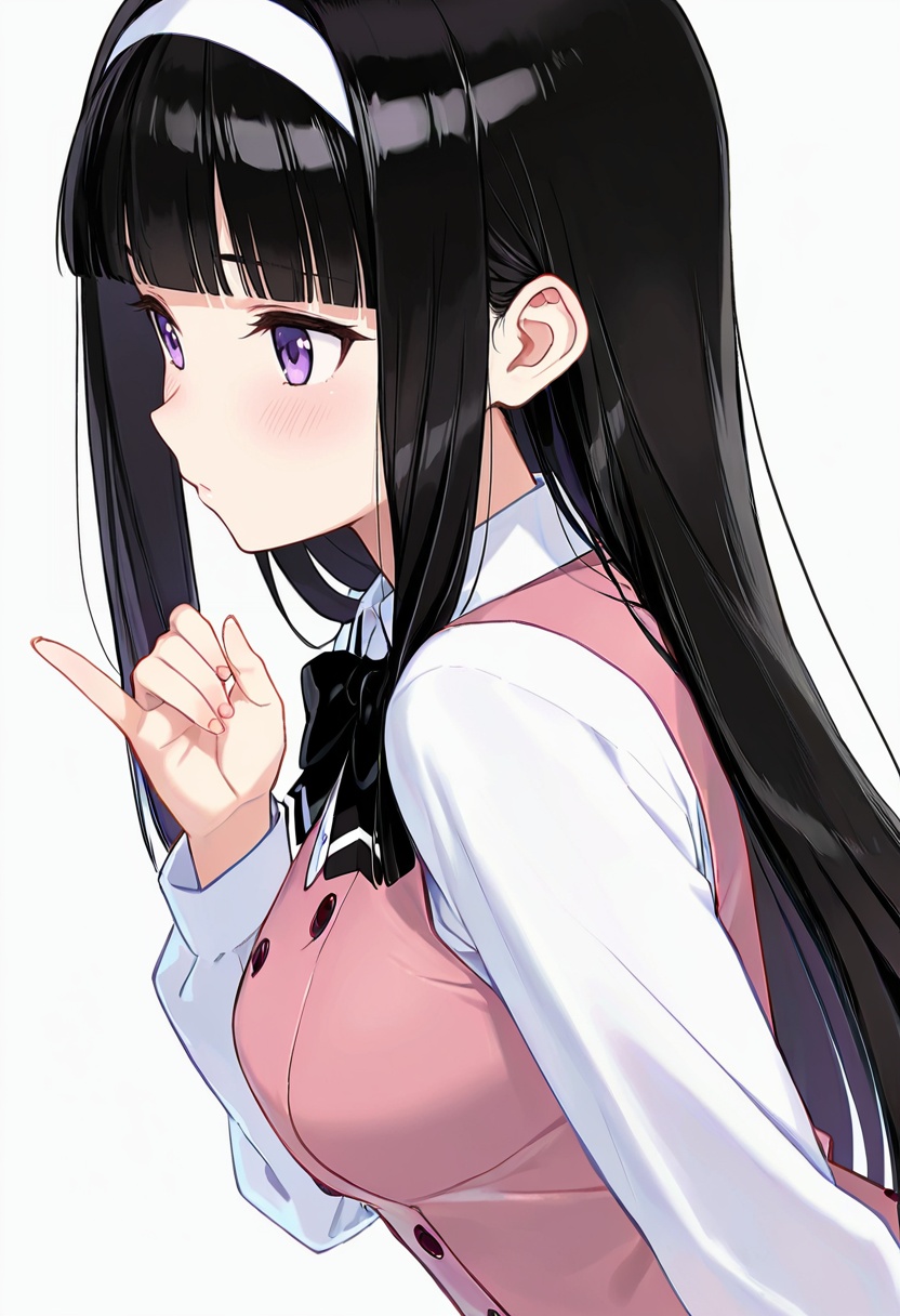 midori_cnr,  1girl,  black hair on Tensor.Art
