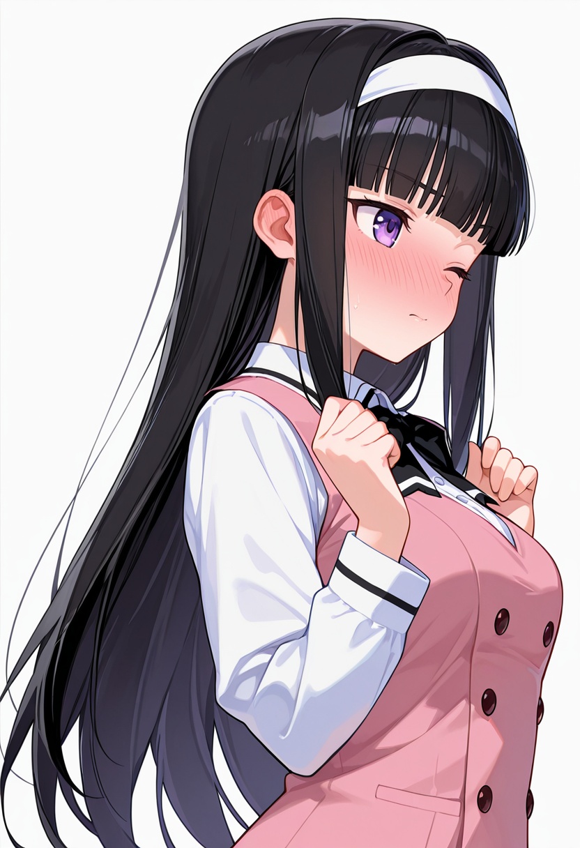 midori_cnr,  1girl,  black hair on Tensor.Art