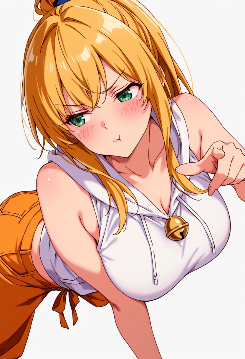 masterpiece,  high quality details,  pointing at another on Tensor.Art