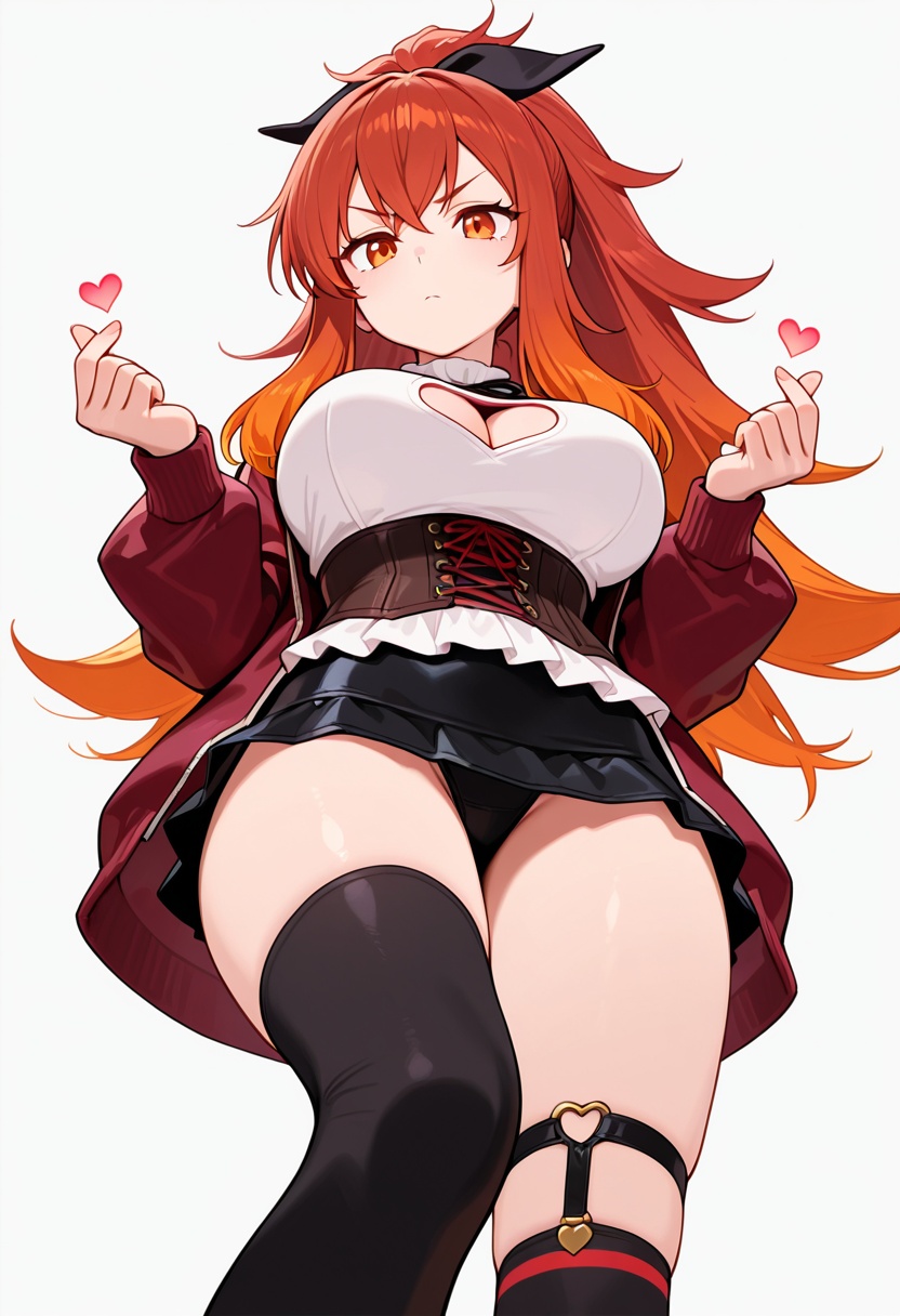 masterpiece,  high quality details,  finger heart on Tensor.Art