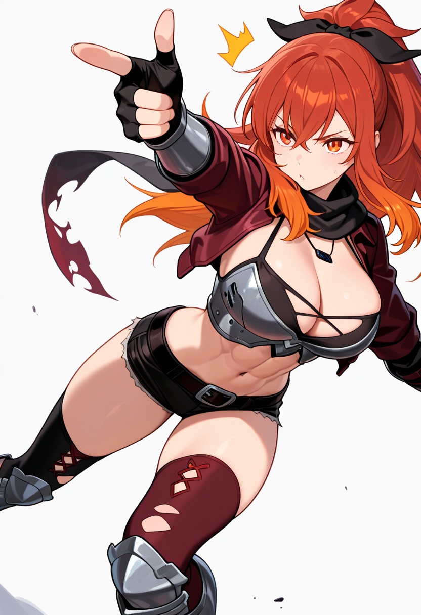 masterpiece,  high quality details,  finger gun on Tensor.Art