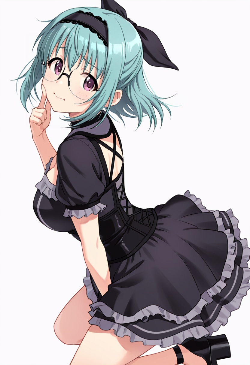 suzuran_cnr,  1girl,  glasses on Tensor.Art