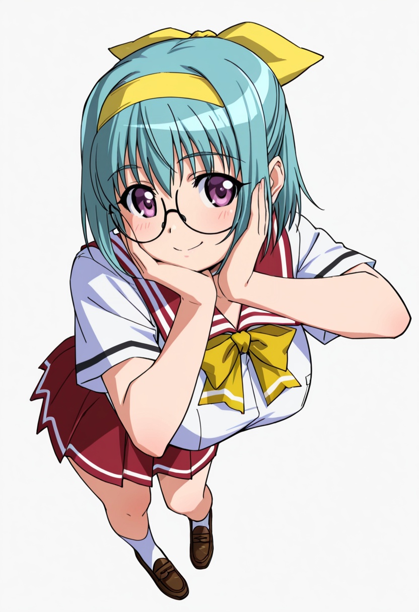 suzuran_cnr,  1girl,  glasses on Tensor.Art