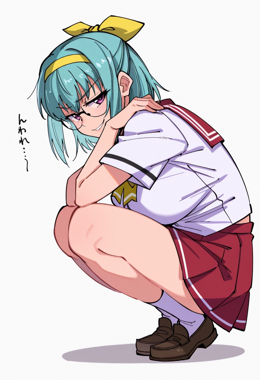 suzuran_cnr,  1girl,  glasses on Tensor.Art
