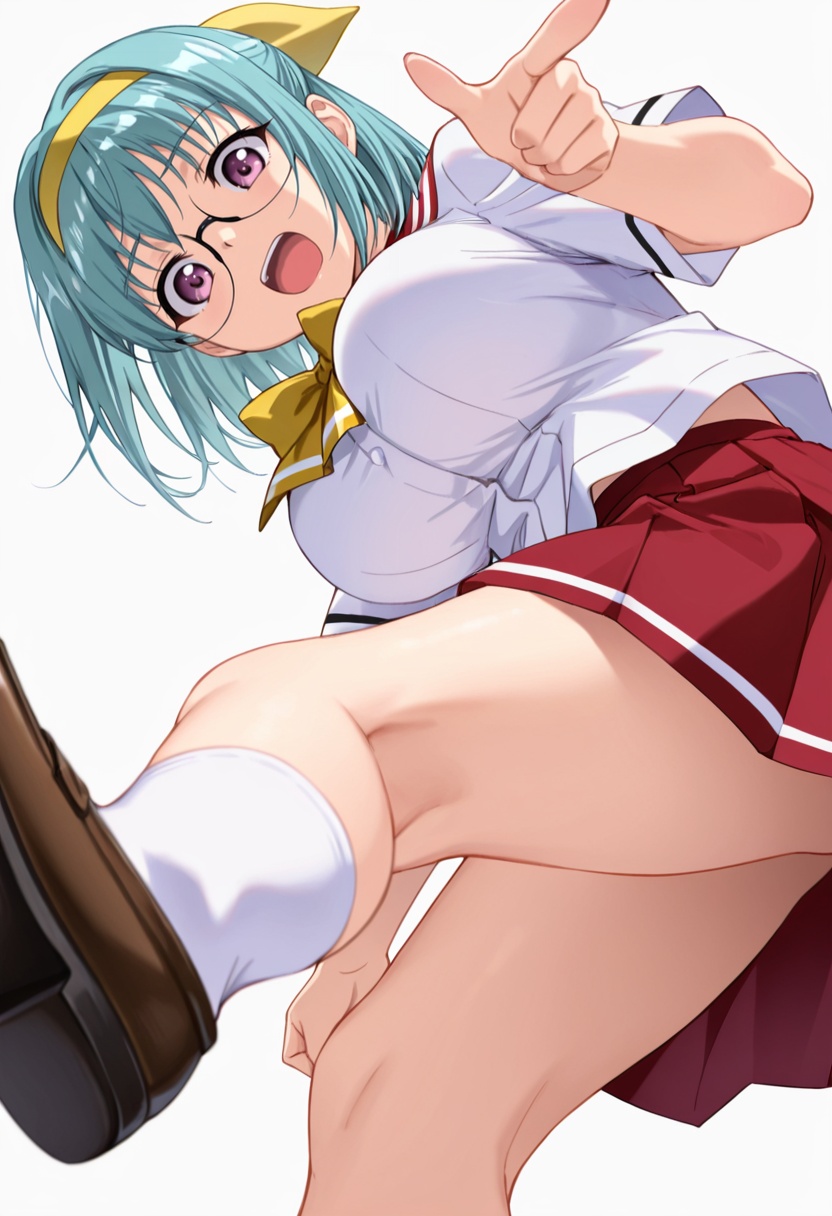 suzuran_cnr,  1girl,  glasses on Tensor.Art